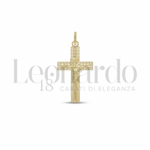 Modello Con Cristo in Oro Giallo da 1,1gr.