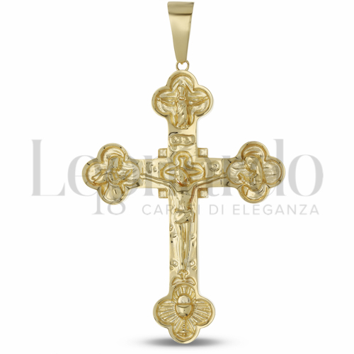 Modello Con Cristo in Oro Giallo da 18gr.