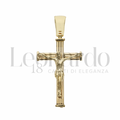 Modello Con Cristo in Oro Giallo da 2,2gr.