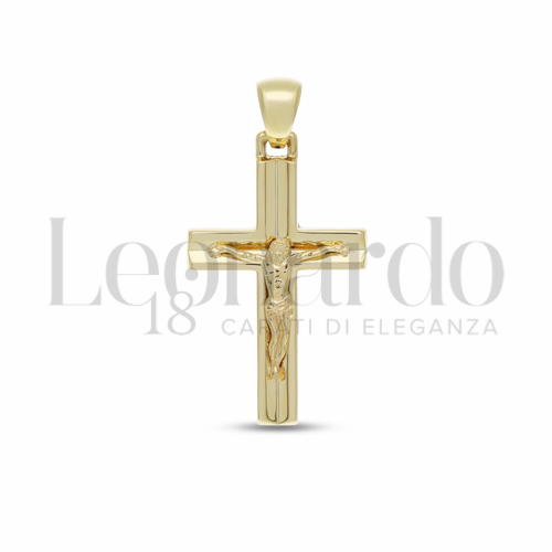 Modello Con Cristo in Oro Giallo da 3,4gr.