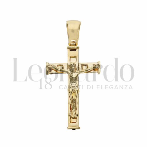 Modello Con Cristo in Oro Giallo da 2,1gr.