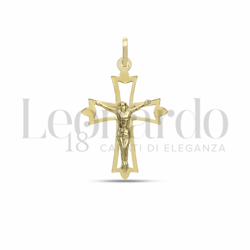 Modello Con Cristo in Oro Giallo da 1,1gr.