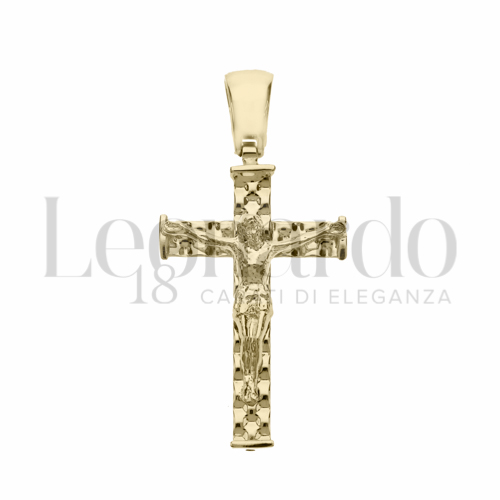 Modello Con Cristo in Oro Giallo da 2,2gr.