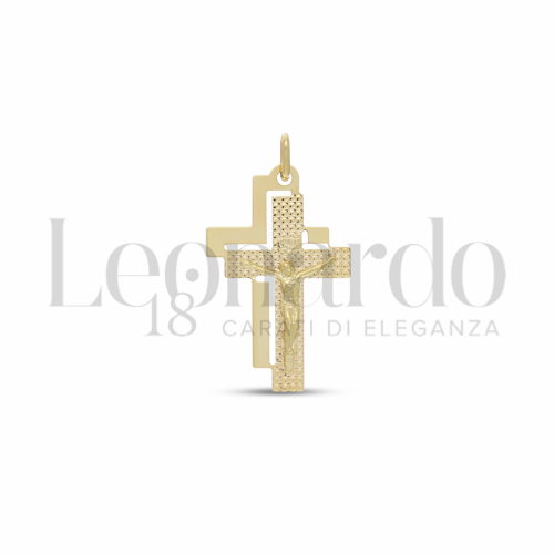 Modello Con Cristo in Oro Giallo da 1,6gr.
