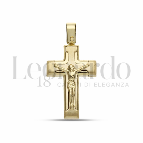 Modello Con Cristo in Oro Giallo da 2,3gr.