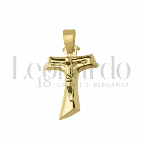 Modello Con Cristo in Oro Giallo da 3,7gr.