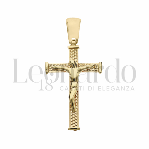 Modello Con Cristo Stilizzato in Oro Giallo da 2gr.