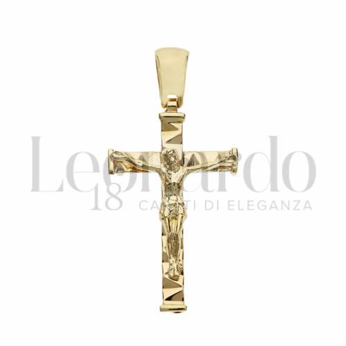 Modello Con Cristo in Oro Giallo da 2,2gr.