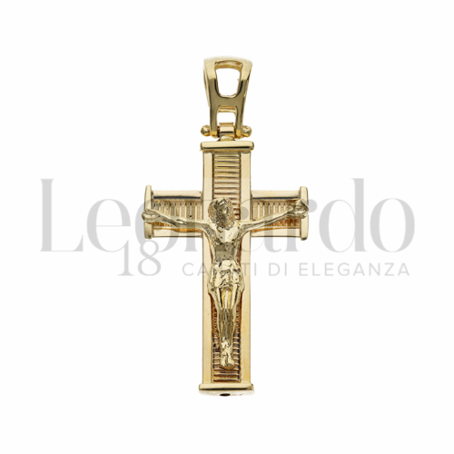 Modello Con Cristo in Oro Giallo da 2,9gr.