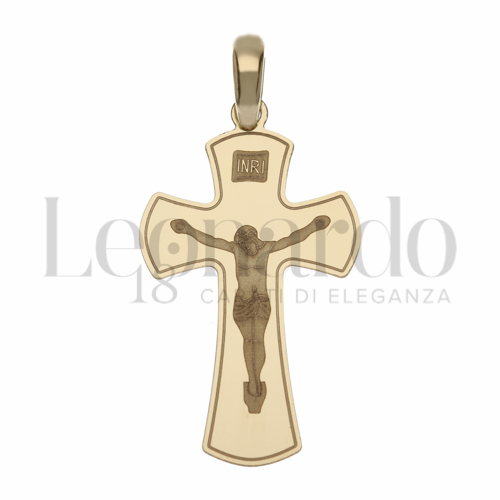 Modello Con Cristo in Oro Giallo da 1gr.