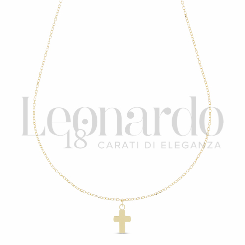 Modello Con Catenina Passante da 42 cm con rid a 40 cm in Oro Giallo da 1gr.