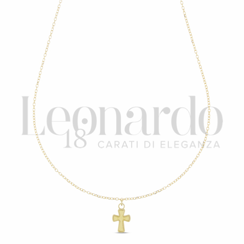 Modello Con Catenina Passante da 42 cm con rid a 40 cm in Oro Giallo da 1gr.