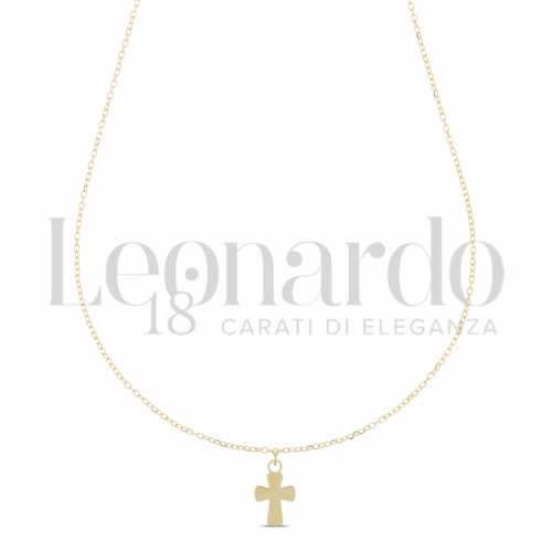 Modello Con Catenina Passante da 42 cm con rid a 40 cm in Oro Giallo da 1gr.