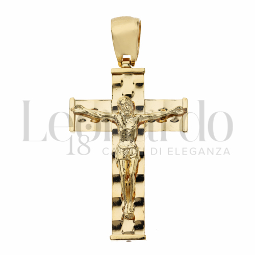 Modello Con Cristo in Oro Giallo da 3,3gr.