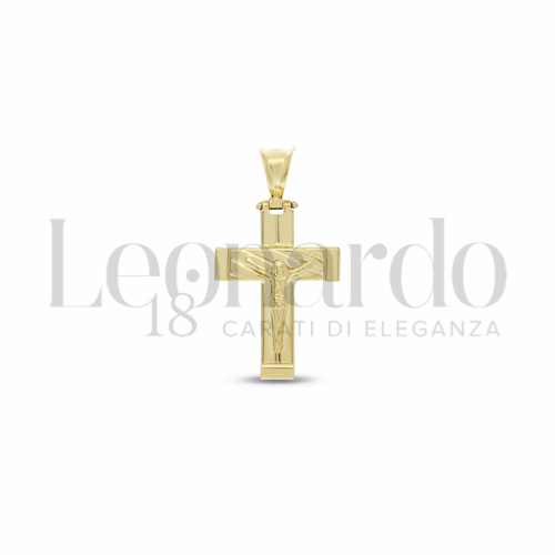 Modello Con Cristo in Oro Giallo da 2,4gr.