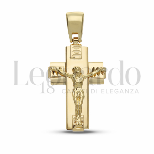 Modello Con Cristo in Oro Giallo da 3,9gr.