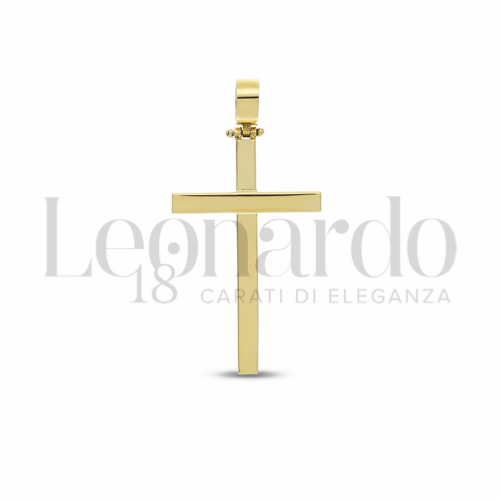 Pendenti Croce da Uomo in Oro 18 Carati Modello: Senza cristo Misura: 2° Lavorazione o finitura: Lucida 2,1g