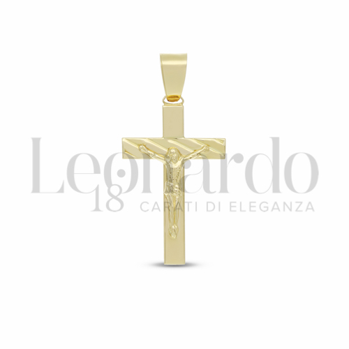 Modello Con Cristo in Oro Giallo da 2,9gr.