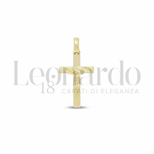 Pendenti Croce da Uomo in Oro 18 Carati Modello: Con cristo Misura: 1° 1,5g