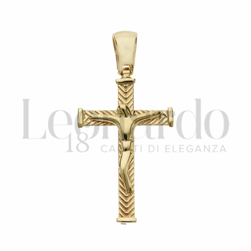 Modello Con Cristo Stilizzato in Oro Giallo da 1,9gr.