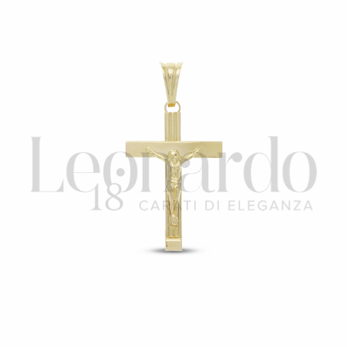 Pendenti Croce da Uomo in Oro 18 Carati Modello: Con cristo Misura: 1° 1,6g