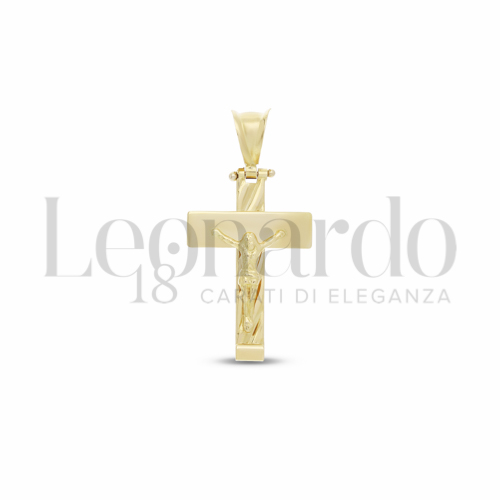Modello Con Cristo in Oro Giallo da 2,2gr.