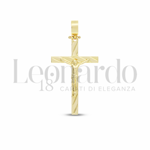 Modello Con Cristo in Oro Giallo da 2,2gr.