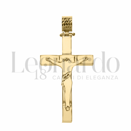Modello Con Cristo in Oro Giallo da 3,3gr.