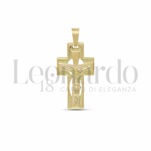 Modello Con Cristo in Oro Giallo da 4gr.