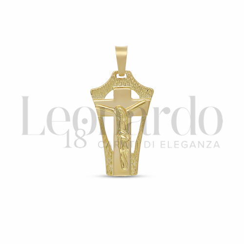Modello Con Cristo in Oro Giallo da 4,2gr.