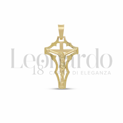Modello Con Cristo in Oro Giallo da 3,2gr.