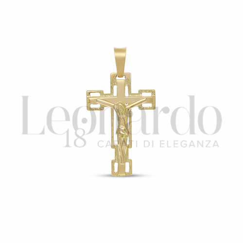 Modello Con Cristo in Oro Giallo da 3,2gr.