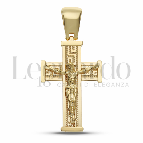 Modello Con Cristo in Oro Giallo da 5,8gr.