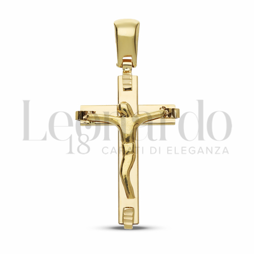 Modello Con Cristo Stilizzato in Oro Giallo da 2,1gr.