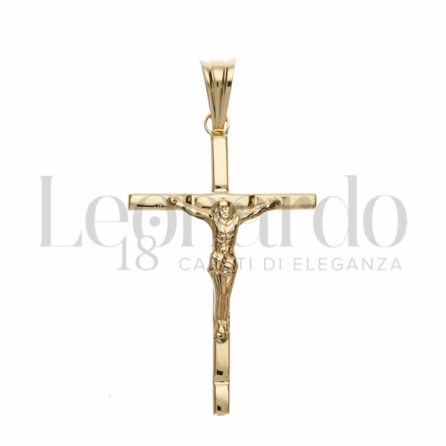 Modello Con Cristo in Oro Giallo da 1,7gr.