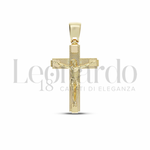 Modello Con Cristo in Oro Giallo da 3,8gr.