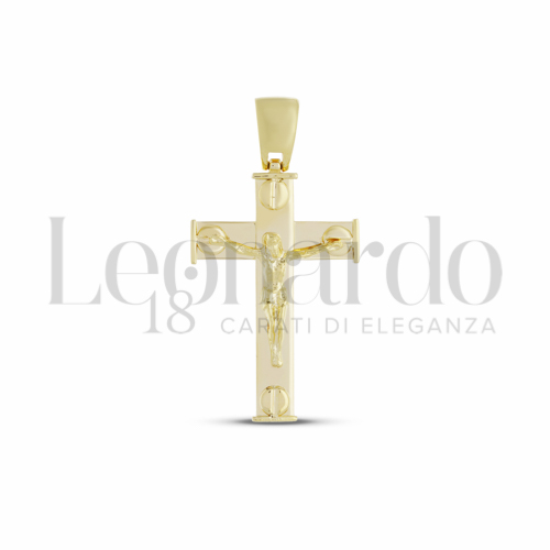 Modello Con Cristo in Oro Giallo da 3,5gr.