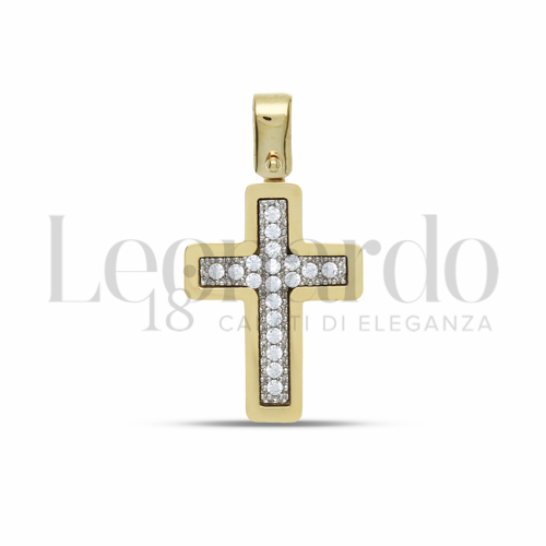 Modello Senza Cristo con Zircone bianco in Oro Giallo da 2gr.