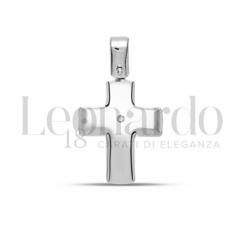 con Diamante in Oro Bianco da 1,7gr.