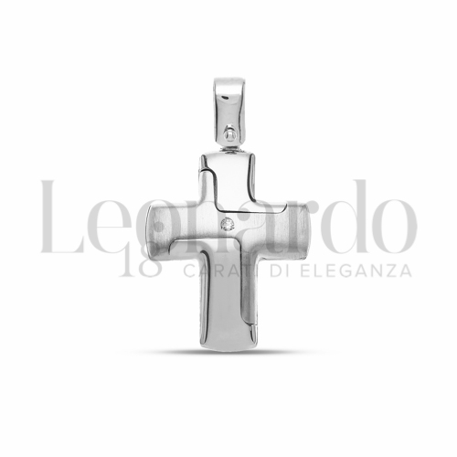 con Diamante in Oro Bianco da 1,9gr.