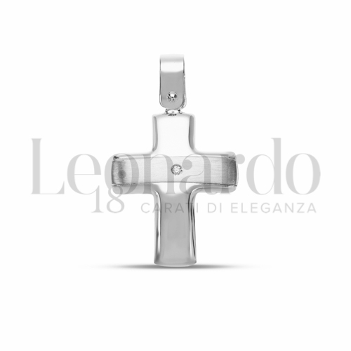 con Diamante in Oro Bianco da 1,7gr.