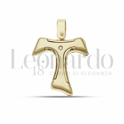 con Diamante in Oro Giallo da 2gr.