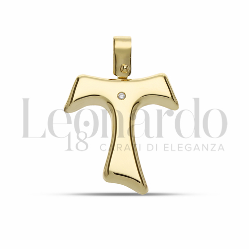 Modello Senza Cristo - Senza Bordi con Diamante in Oro Giallo da 1,7gr.