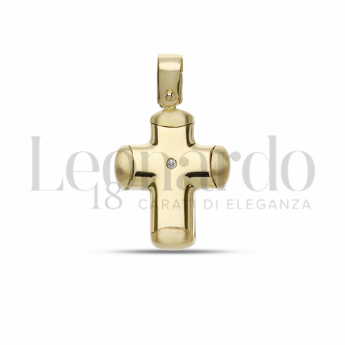 Modello Senza Cristo - Con bordi con Diamante in Oro Giallo da 1,7gr.