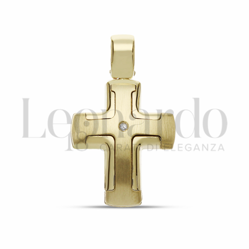 con Diamante in Oro Giallo da 3,3gr.