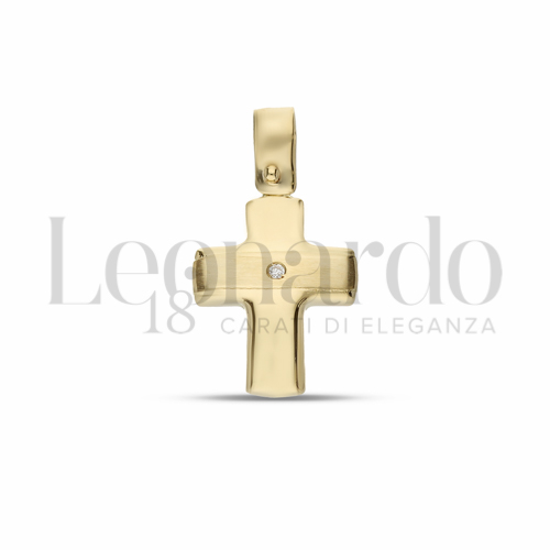 con Diamante in Oro Giallo da 1,2gr.