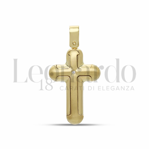 con Diamante in Oro Giallo da 2gr.