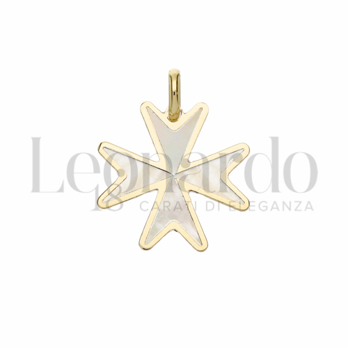Modello Senza Cristo con Madreperla in Oro Giallo da 0,8gr.