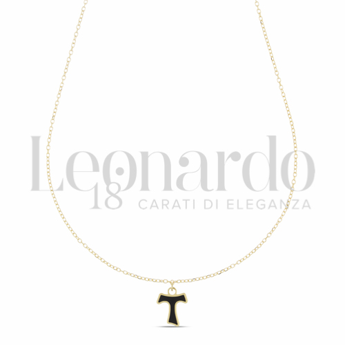 Pendenti Tau da Uomo in Oro 18 Carati Modello: Con catenina passante Misura: 1&deg; Lavorazione o finitura: Lucida 0,9g