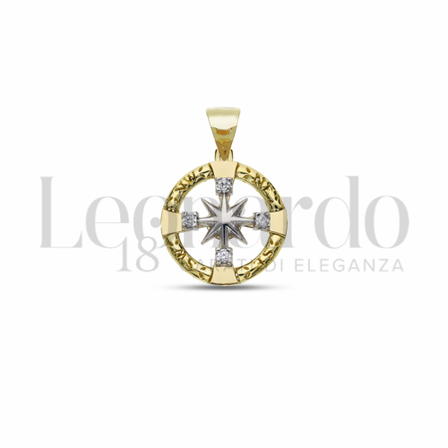 Misura 1° Misura con Zircone bianco in Oro Giallo e Oro Bianco da 1,9gr.